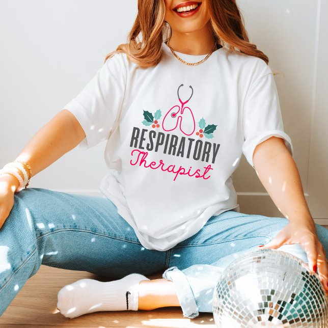 Christmas Respiratory Therapist Cute Friends Gift T-Shirt (Creator Uploaded)