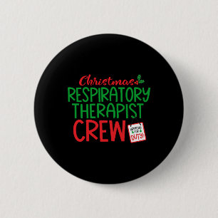 Christmas Respiratory therapist, therapy 6 Cm Round Badge