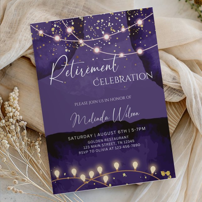 Christmas Retirement Celebration Party Invitation (Creator Uploaded)