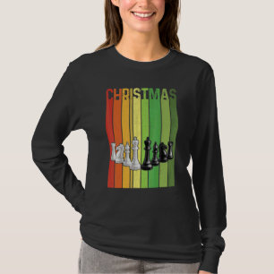 Christmas Retro Chess Cute Group Matching Xmas Hol T-Shirt