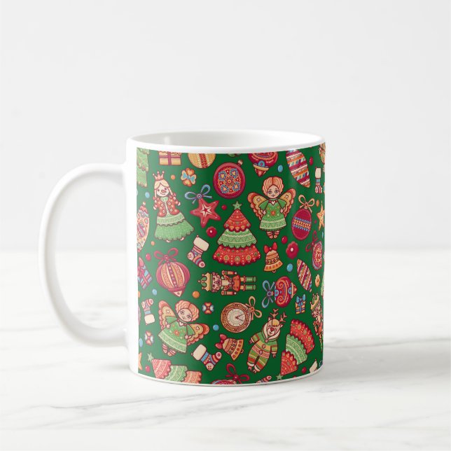 Christmas Retro Coffee Mug (Left)