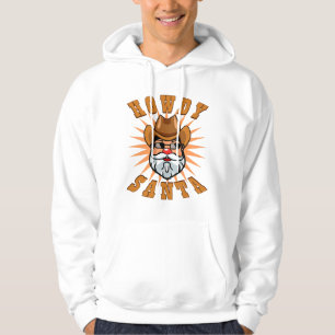 Christmas Retro Country Santa Claus Hoodie