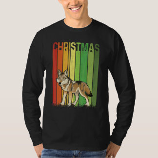 Christmas Retro Coyote Cute Group Matching Xmas Ho T-Shirt