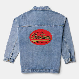 Christmas Retro  Denim Jacket