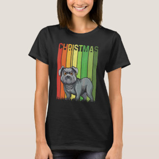 Christmas Retro French Bulldog Group Matching Xmas T-Shirt