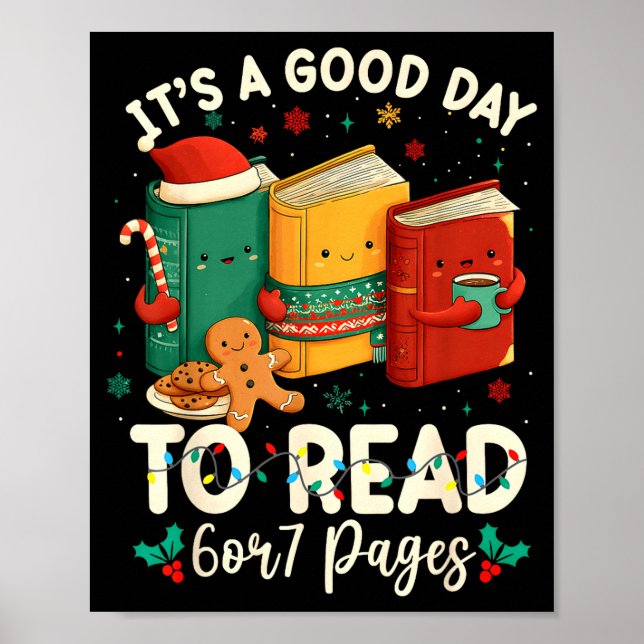 Christmas Retro It's A Good Day To Read 6 Or 7 Pag Poster (Front)
