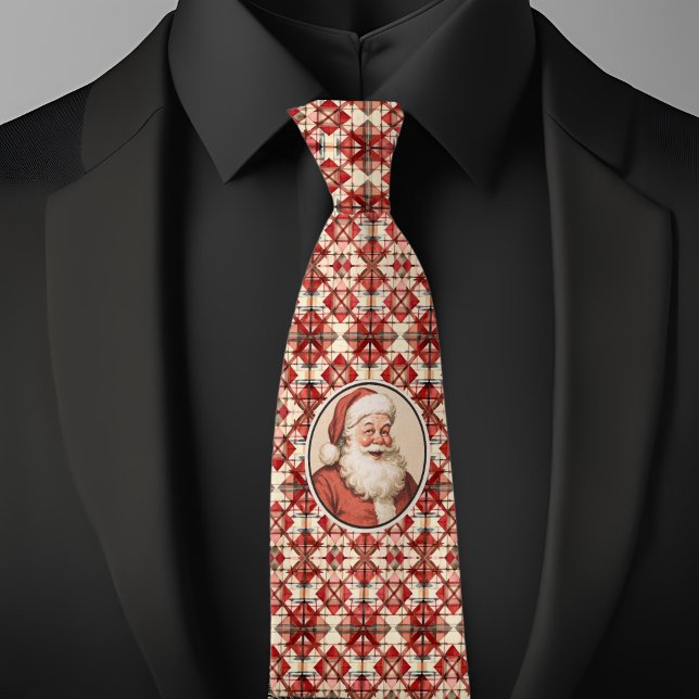 Christmas Retro Santa Tie (Creator Uploaded)