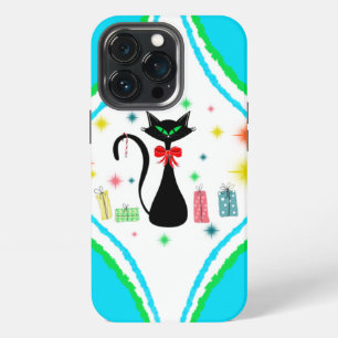 Christmas Retro Siamese Cat iPhone 13 Pro Case
