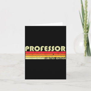 Christmas Retro Vintage Graduation Professor Funny Card