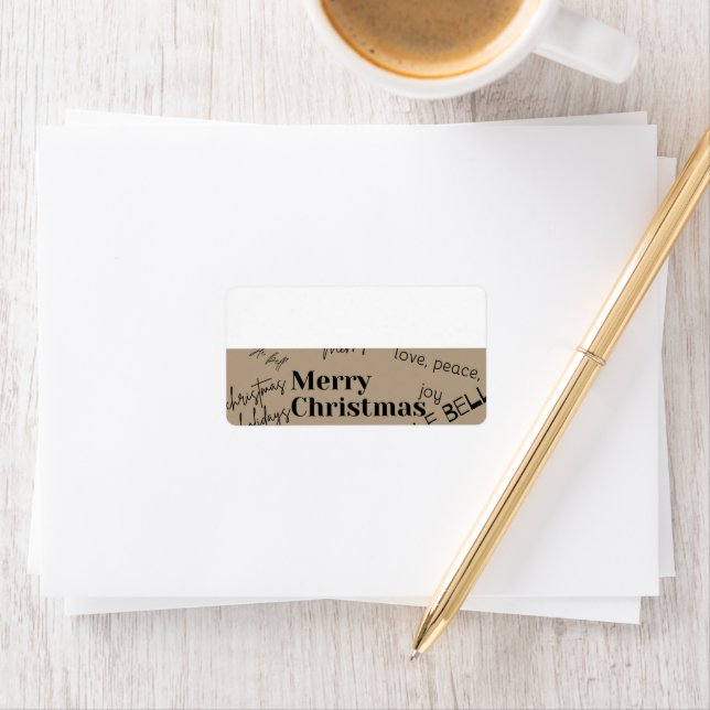 Christmas return address label (Insitu)