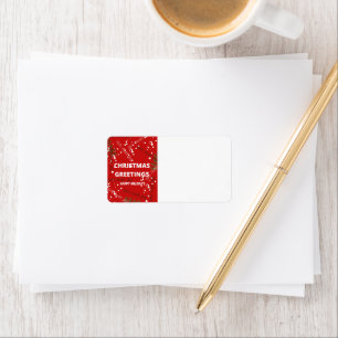 Christmas return address label