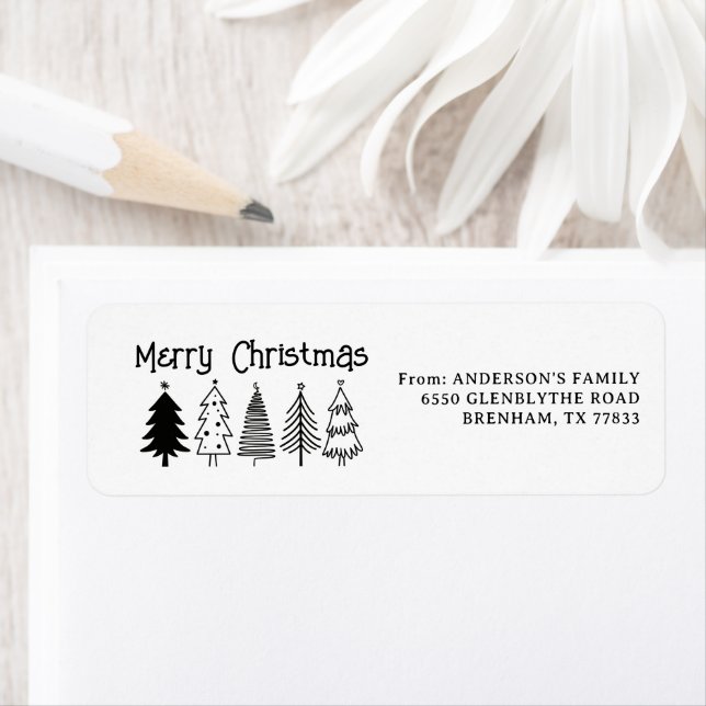 Christmas Return Address Label (Insitu)