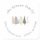 Christmas Return Address Label