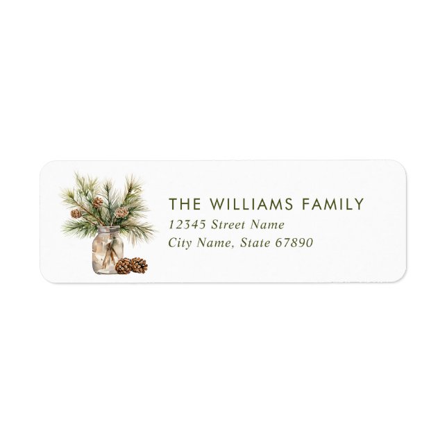 Christmas Return Address Labels (Front)