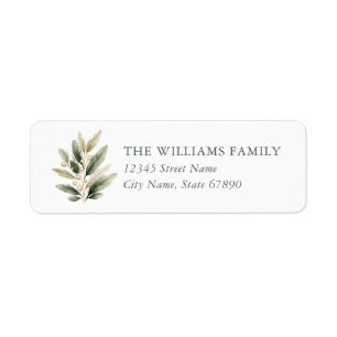 Christmas Return Address Labels