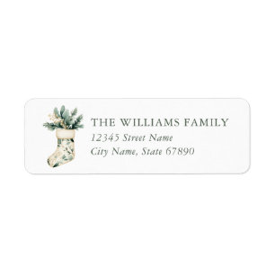 Christmas Return Address Labels