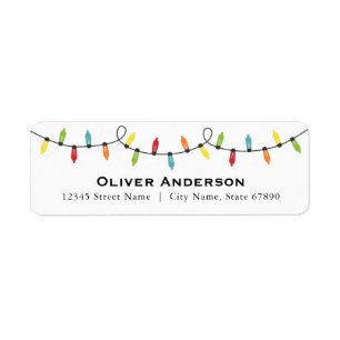 Christmas Return Address Labels