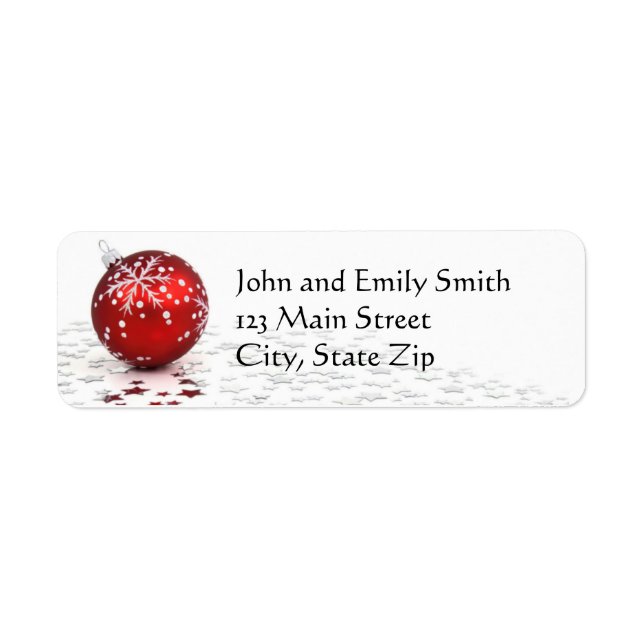 Christmas Return Address Labels (Front)