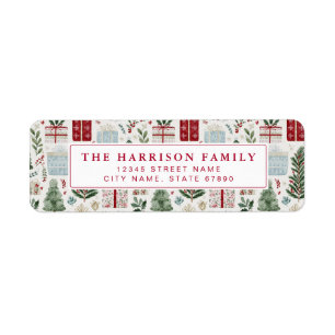Christmas Return Address Labels