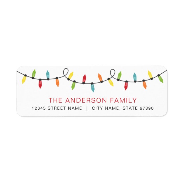 Christmas Return Address Labels (Front)