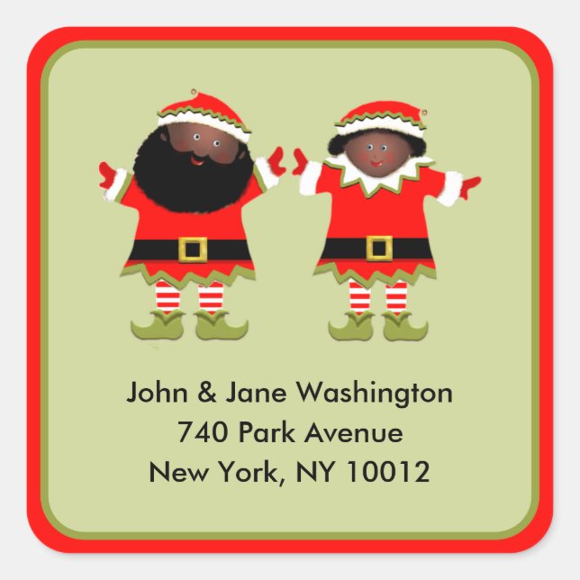 Christmas Return Address Labels (Front)