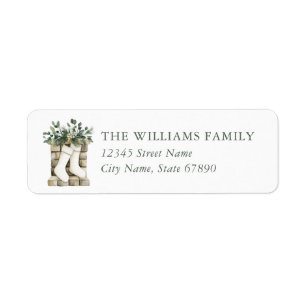 Christmas Return Address Labels
