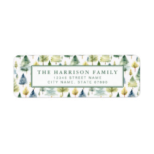 Christmas Return Address Labels