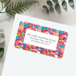 Christmas Return Address Labels Template<br><div class="desc">These stylish Christmas return address labels feature a colourful watercolor poinsettia pattern, offering a unique botanical touch to your holiday mailings or winter wedding invitations. With an informal and casual design, they bring a festive yet relaxed vibe to your correspondence. Use the easy template to personalise your labels. For more...</div>