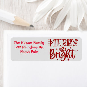 Christmas return address sticker