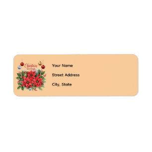 Christmas Return Address Template