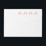 Christmas return label funny flamingos couple<br><div class="desc">Return address label featuring an awesome couple of funny flamingos dressing up Santa hat and Rudolph red nose reindeer template. [Matching greeting cards in our shop]</div>