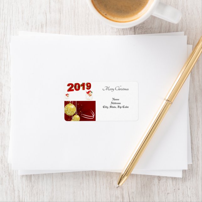 Christmas Return/ Shipping  Address Label (Insitu)