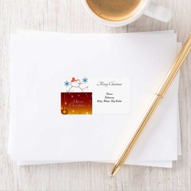 Christmas Return/ Shipping  Address Label (Insitu)