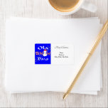 Christmas Return/ Shipping  Address Label Snowman<br><div class="desc">Christmas Return address Labels

This customised Christmas return address labels is appealing for Santa's mailing services.


Something for everyone,  Maria lurdis afonso,  
https://www.zazzle.com/succeedinbeautybarb</div>
