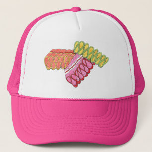Christmas Ribbon Candy Colourful Holiday Hat