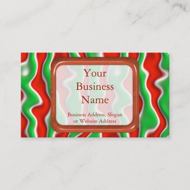 Christmas Ripples Business Card (Front)