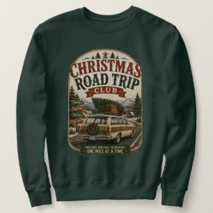 Christmas Road Trip Club Vintage Station Wagon Sweatshirt