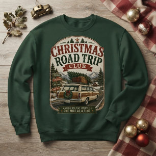 Christmas Road Trip Club Vintage Station Wagon Sweatshirt