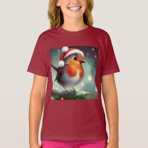 Christmas Robin 2 T-Shirt