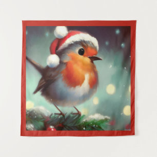 Christmas Robin 2 Tapestry