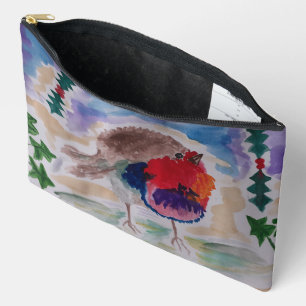 Christmas Robin Accessory Pouch