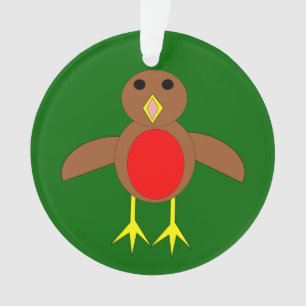 Christmas Robin Acrylic Ornament