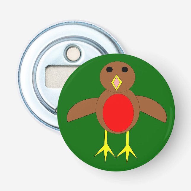 Christmas Robin Bottle Opener (Front)