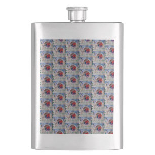 Christmas Robin Classic Hip Flask
