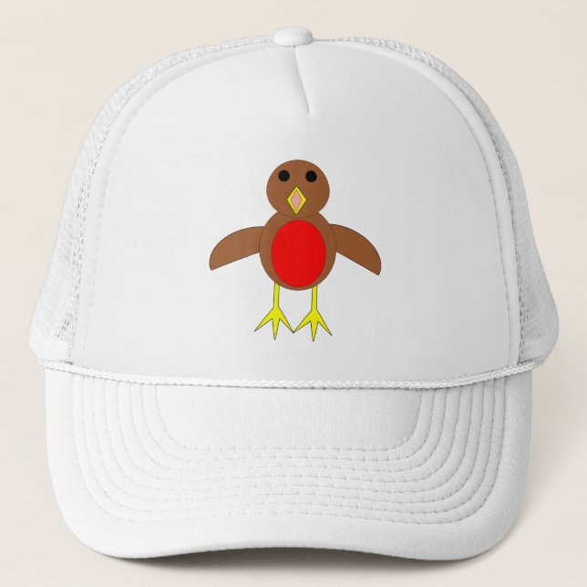 Christmas Robin Festive Trucker Hat (Front)