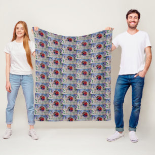 Christmas Robin Fleece Blanket