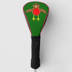 Christmas Robin Golf Driver Cover