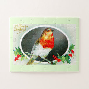 Christmas robin jigsaw puzzle