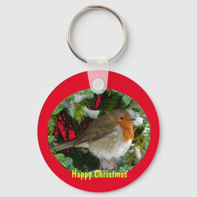 Christmas Robin Key Chain (Front)