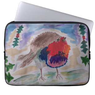 Christmas Robin Laptop Sleeve